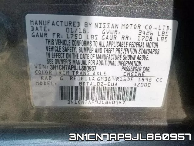 3N1CN7AP9JL860957 фото 2