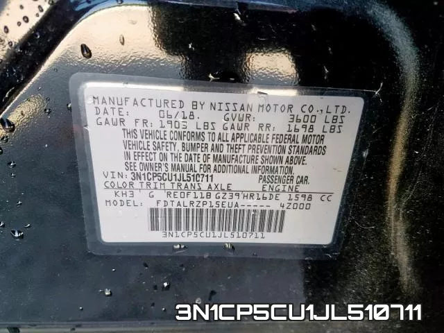 3N1CP5CU1JL510711 фото 2