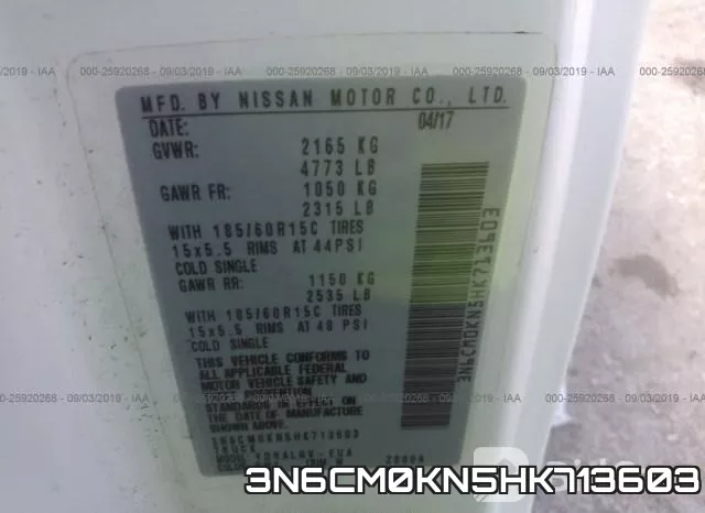3N6CM0KN5HK713603 фото 10
