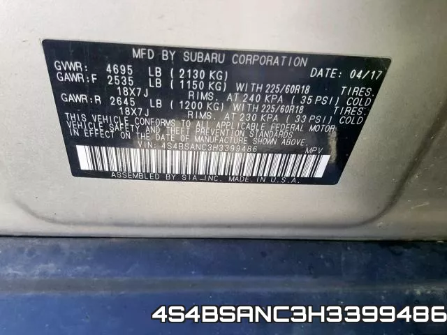 4S4BSANC3H3399486 фото 2