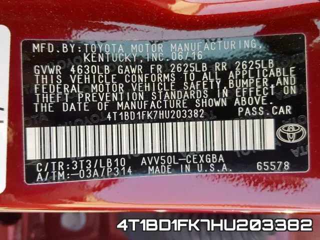 4T1BD1FK7HU203382 фото 2