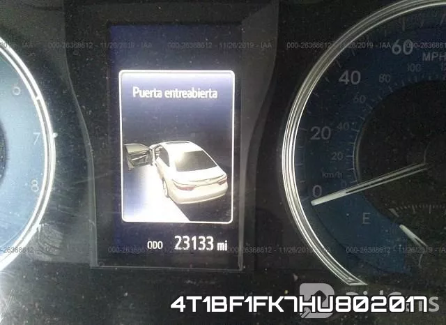 4T1BF1FK7HU802017 фото 8