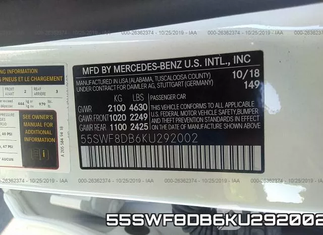 55SWF8DB6KU292002 фото 10