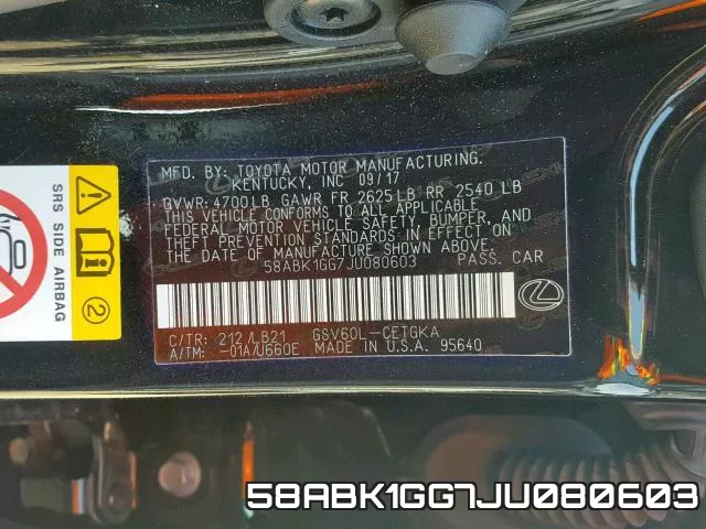 58ABK1GG7JU080603 фото 2