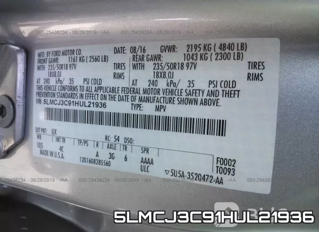 5LMCJ3C91HUL21936 фото 10