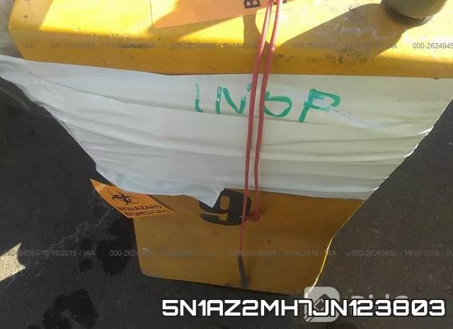 5N1AZ2MH7JN123803 фото 8
