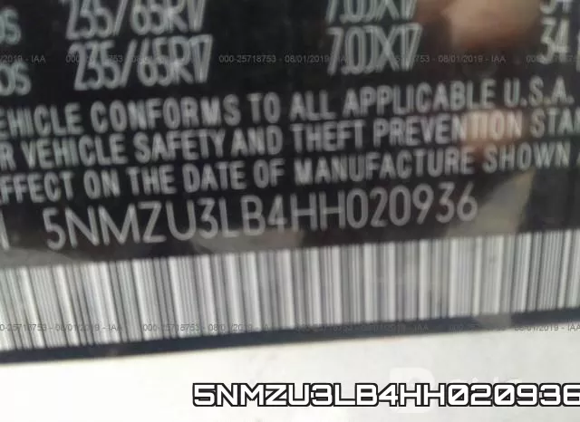 5NMZU3LB4HH020936 фото 10