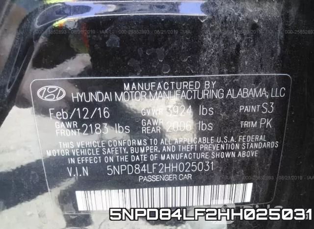 5NPD84LF2HH025031 фото 10