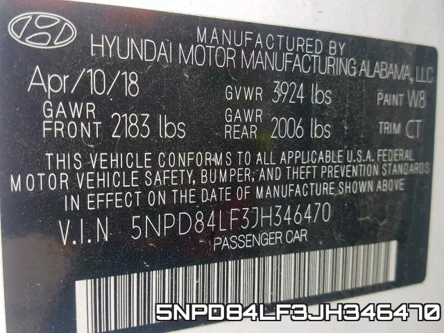 5NPD84LF3JH346470 фото 2