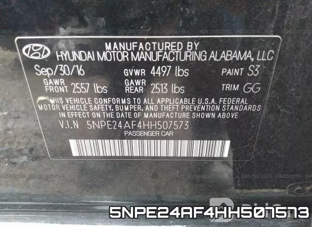 5NPE24AF4HH507573 фото 10