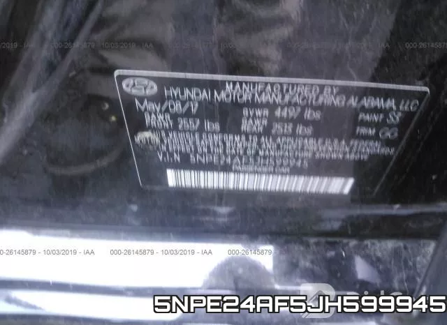 5NPE24AF5JH599945 фото 10