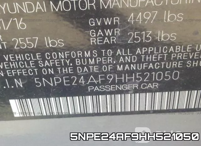 5NPE24AF9HH521050 фото 10