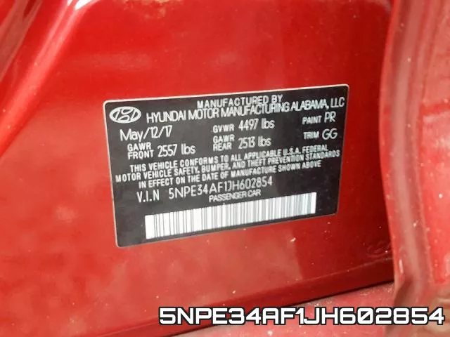 5NPE34AF1JH602854 фото 2