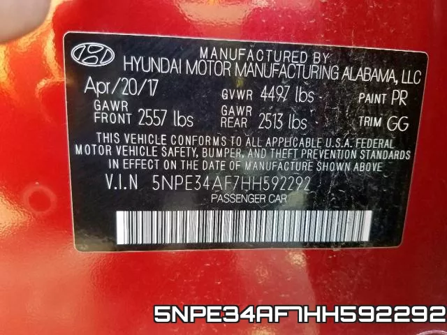 5NPE34AF7HH592292 фото 2