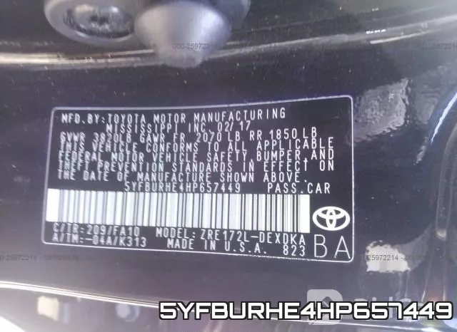 5YFBURHE4HP657449 фото 10