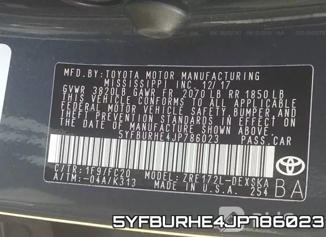 5YFBURHE4JP786023 фото 10