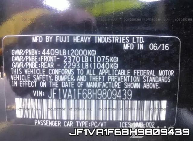 JF1VA1F68H9809439 фото 10