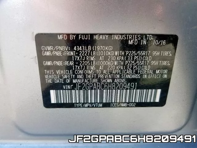 JF2GPABC6H8209491 фото 2