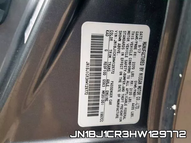 JN1BJ1CR3HW129772 фото 2