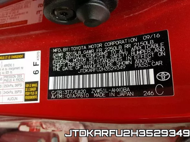 JTDKARFU2H3529349 фото 2
