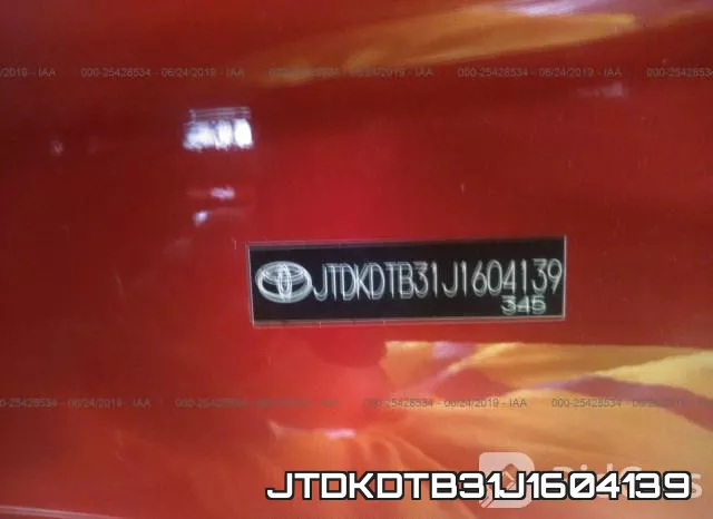 JTDKDTB31J1604139 фото 10