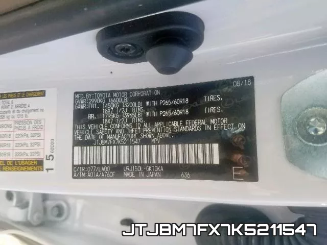 JTJBM7FX7K5211547 фото 2