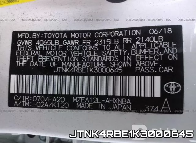 JTNK4RBE1K3000645 фото 10