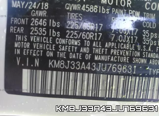 KM8J33A43JU769631 фото 10