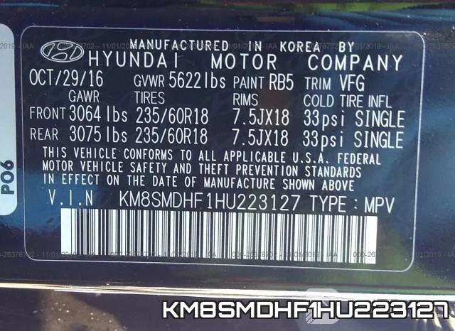 KM8SMDHF1HU223127 фото 10