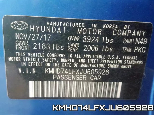 KMHD74LFXJU605928 фото 2