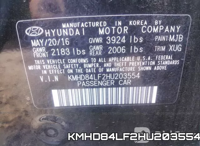 KMHD84LF2HU203554 фото 9