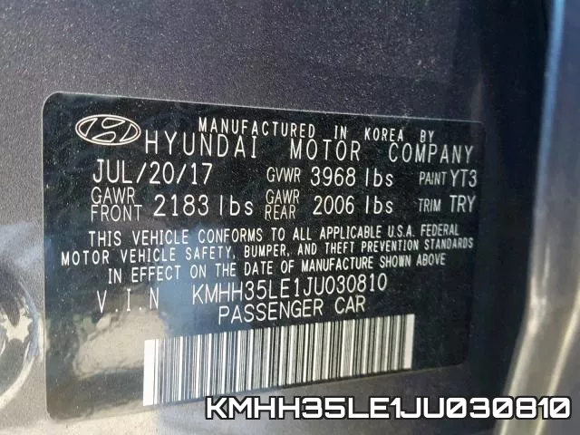KMHH35LE1JU030810 фото 2