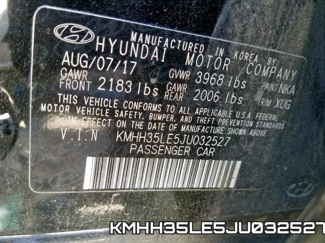 KMHH35LE5JU032527 фото 2
