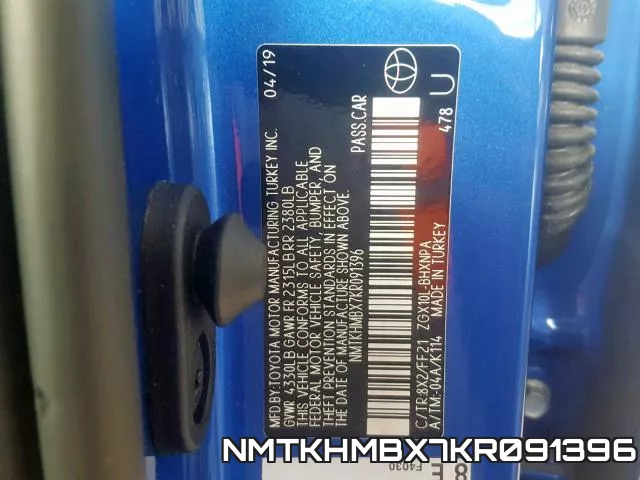 NMTKHMBX7KR091396 фото 2