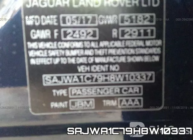 SAJWA1C79H8W10337 фото 10