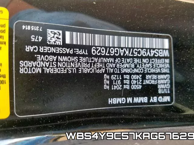 WBS4Y9C57KAG67629 фото 2
