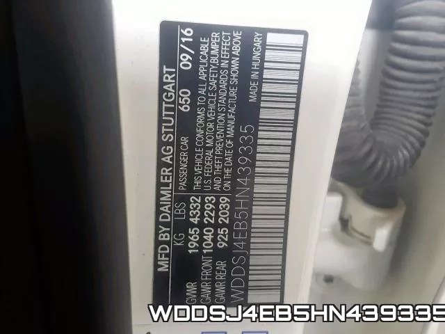 WDDSJ4EB5HN439335 фото 2