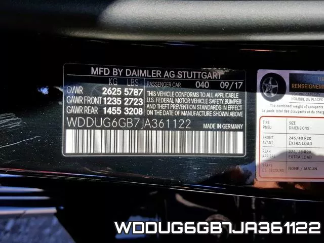 WDDUG6GB7JA361122 фото 2