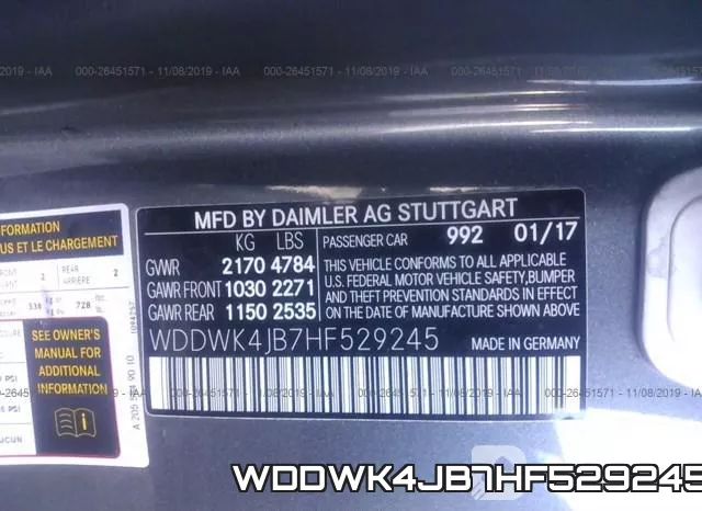 WDDWK4JB7HF529245 фото 10