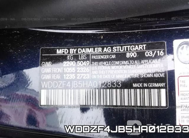 WDDZF4JB5HA012833 фото 10