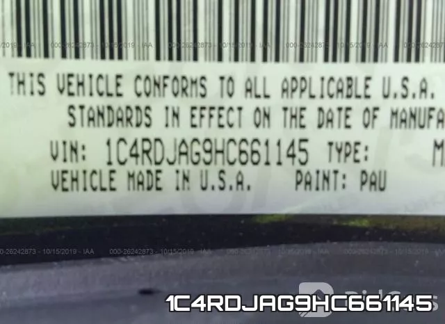 1C4RDJAG9HC661145 фото 10