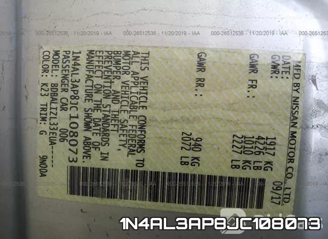 1N4AL3AP8JC108073 фото 10