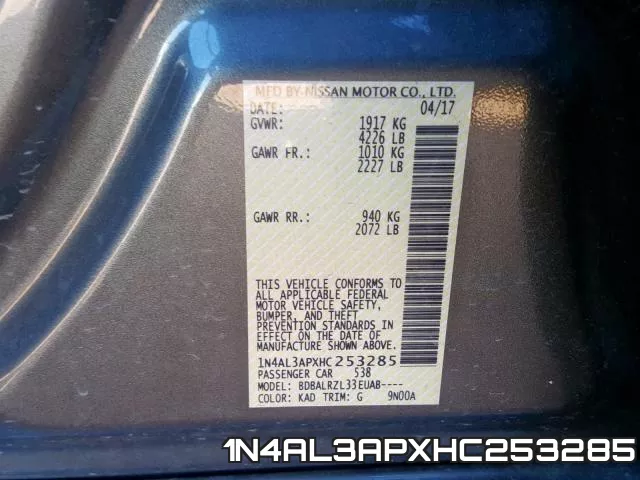 1N4AL3APXHC253285 фото 2