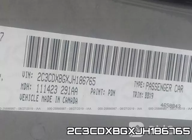 2C3CDXBGXJH186765 фото 10