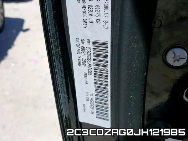 2C3CDZAG0JH121985 фото 2