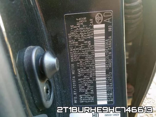 2T1BURHE9HC746613 фото 2