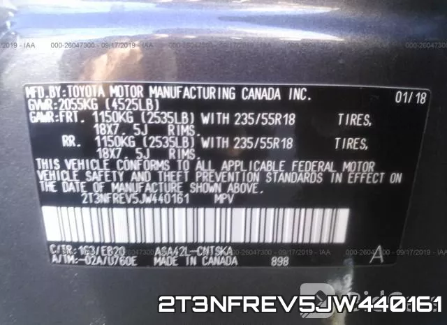 2T3NFREV5JW440161 фото 10