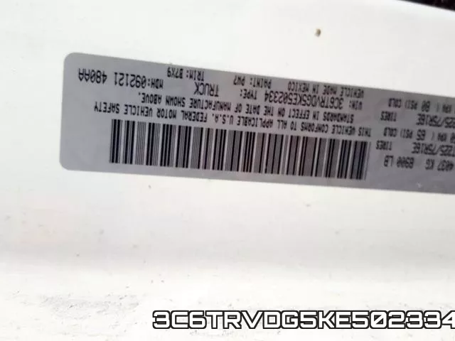 3C6TRVDG5KE502334 фото 2