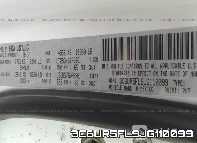 3C6UR5FL9JG110099 фото 9