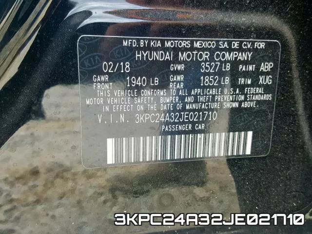 3KPC24A32JE021710 фото 2